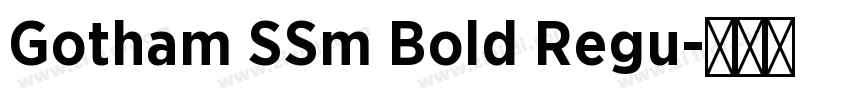 Gotham SSm Bold Regu字体转换